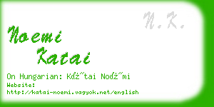 noemi katai business card